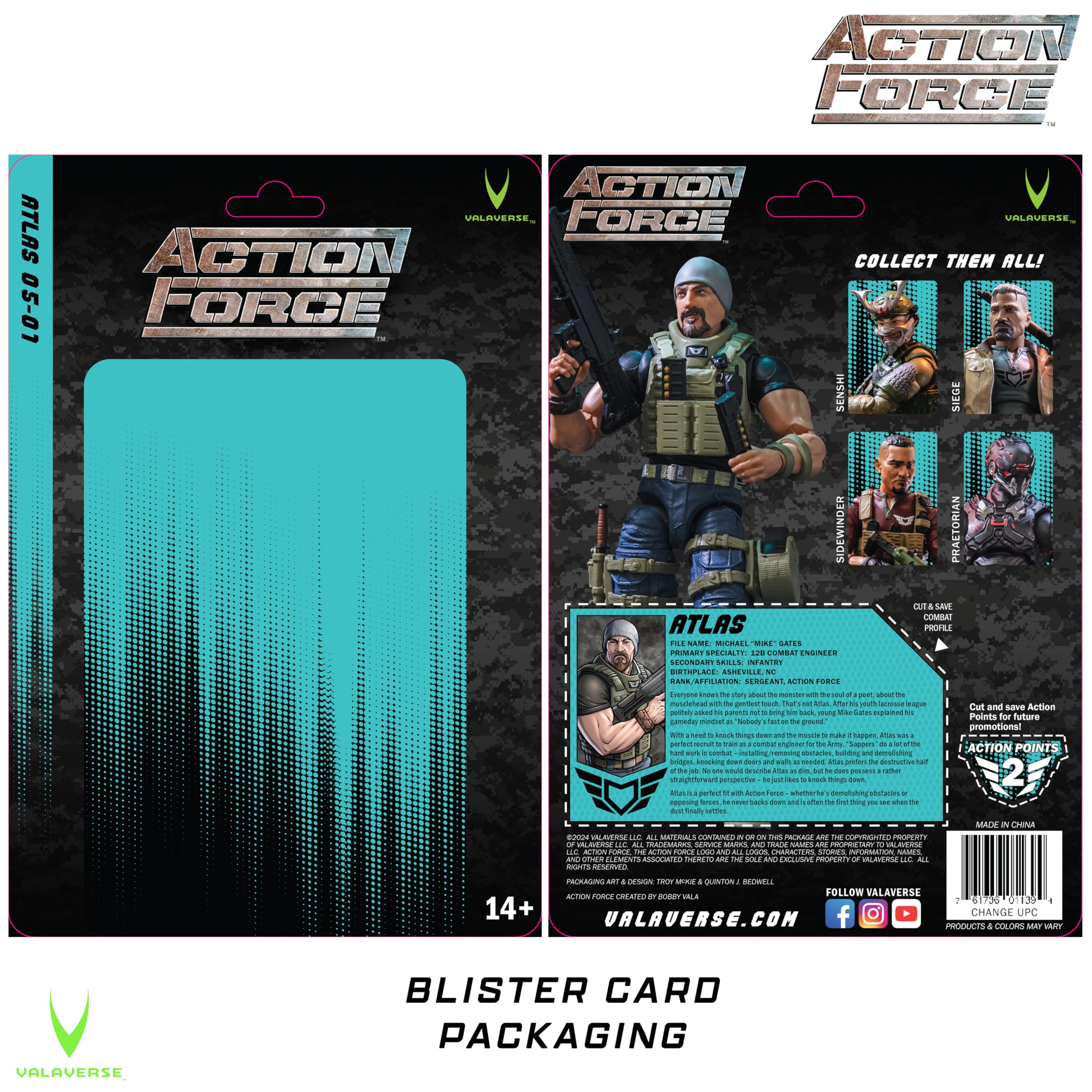 Amazon.co.jp: Action Force Valaverse Series 5 Atlas プレミアム 6